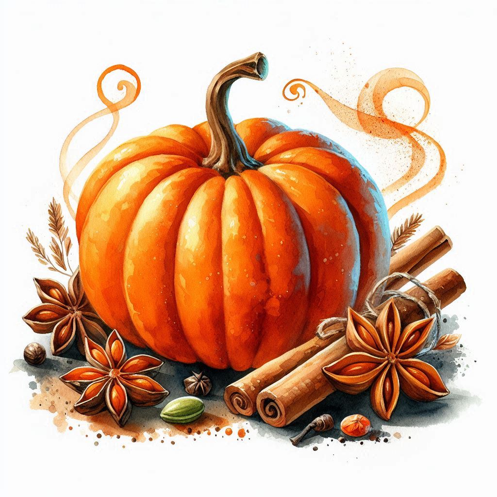 Diamond Painting Duftwachs - Gewürzter Kürbis