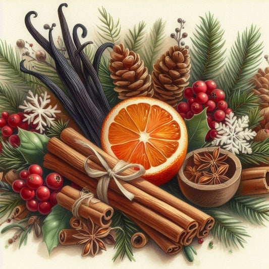 Diamond Painting Duftwachs - Vanille, Orange & Zimt