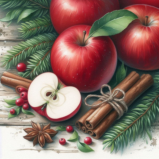 Diamond Painting Duftwachs - Apfel & Zimt