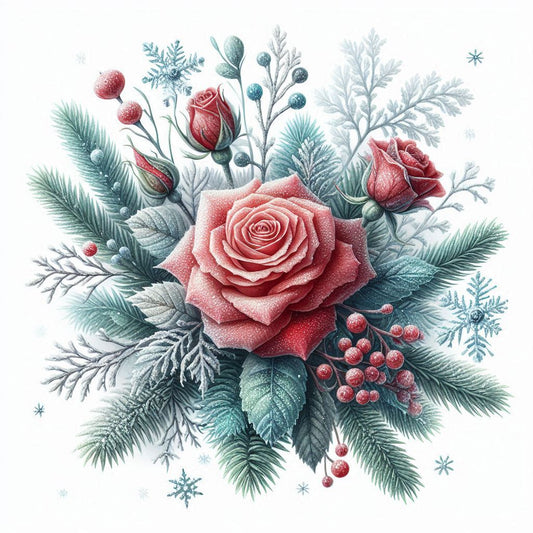 Diamond Painting Duftwachs - Arktische Rose