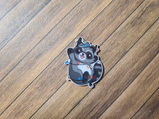 Cover Minder - Waschbär mit Lichterkette