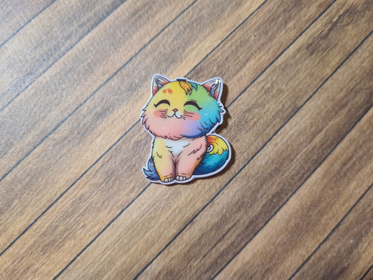 Cover Minder - Regenbogenkatze