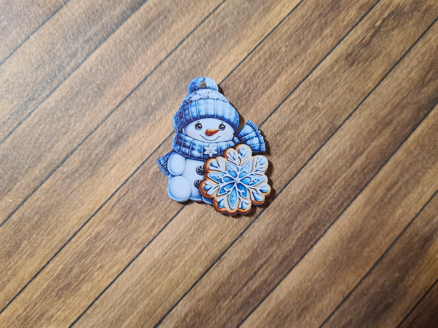 Cover Minder - Schneemann blau