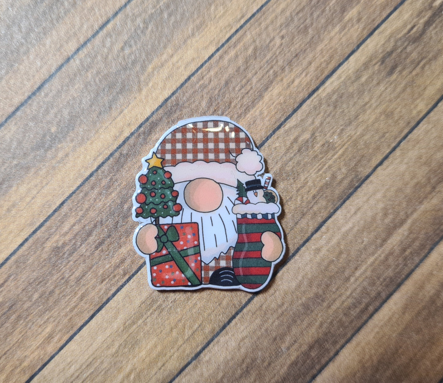 Cover Minder - Gnom mit Geschenk