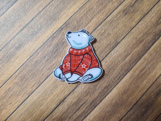 Cover Minder - Eisbär in Strick