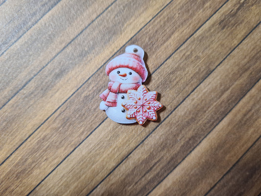 Cover Minder - Schneemann rosa